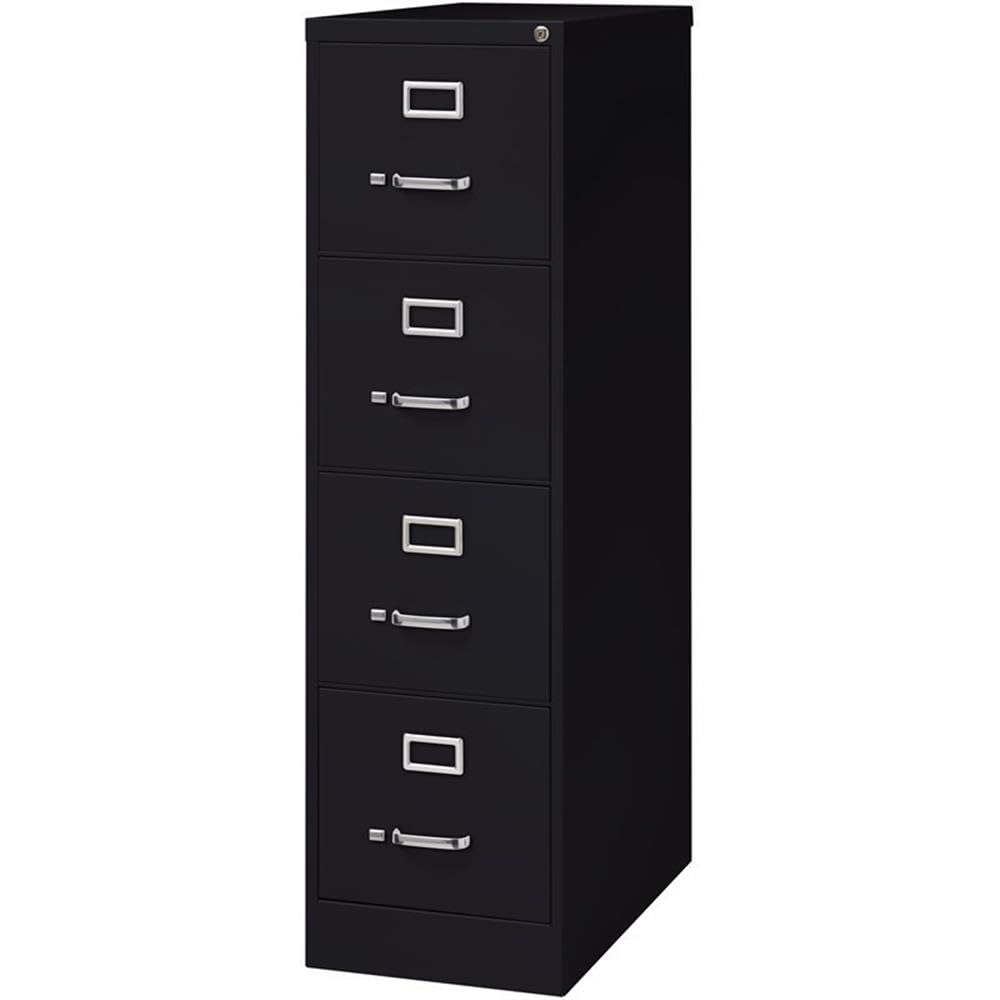 Black 4-Drawer Metal Vertical Filing Cabinet X760