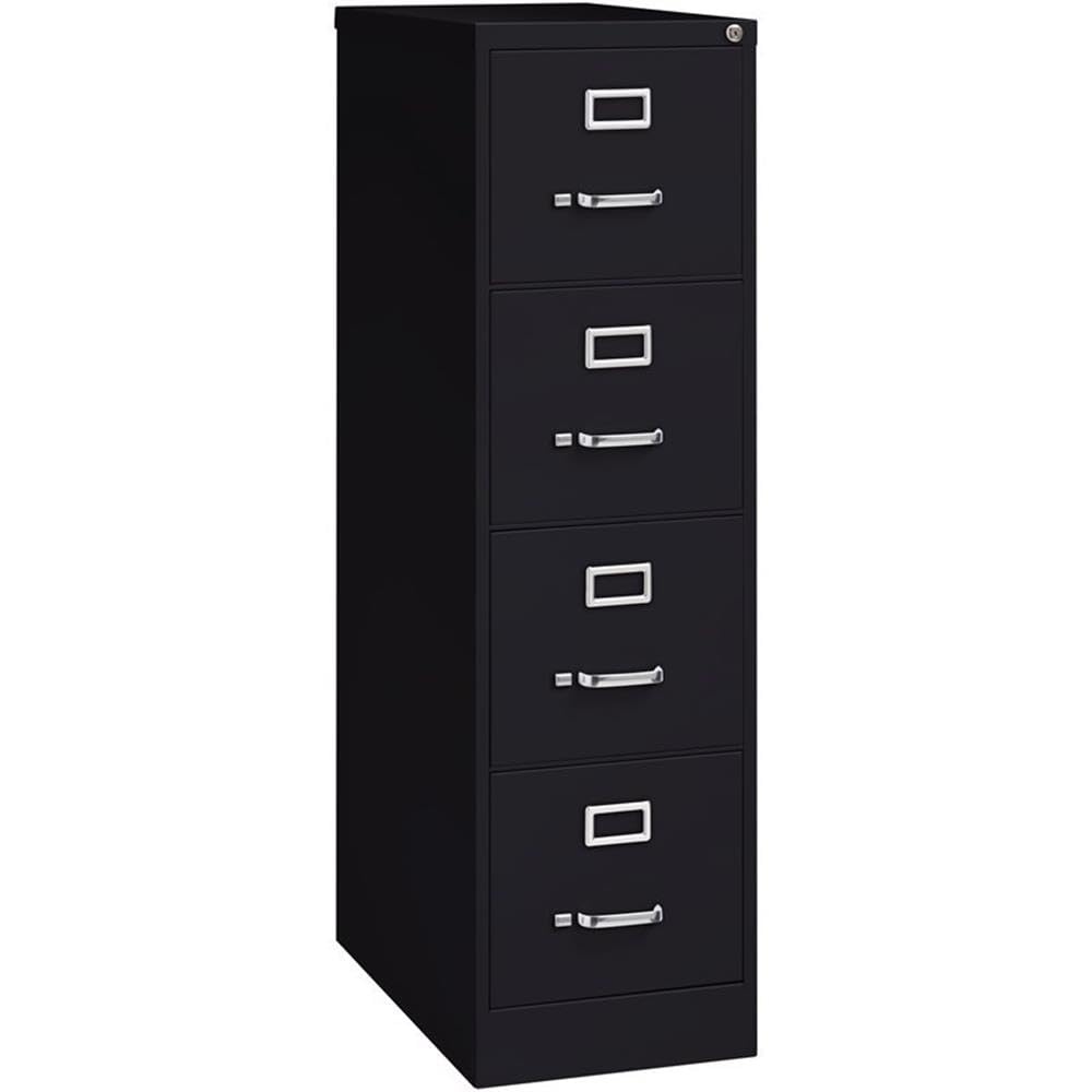 Black 4-Drawer Metal Vertical Filing Cabinet X760