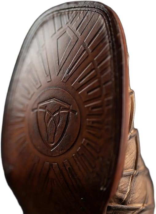 Genuine Leather Square Toe Ankle Cowboy Western Boots R995817