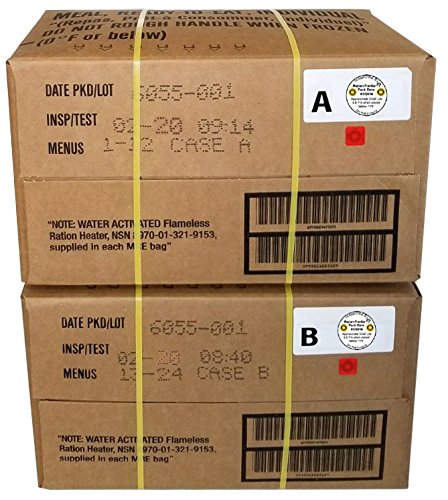 24 Meals Military Surplus Meal Ready to Eat N5596
