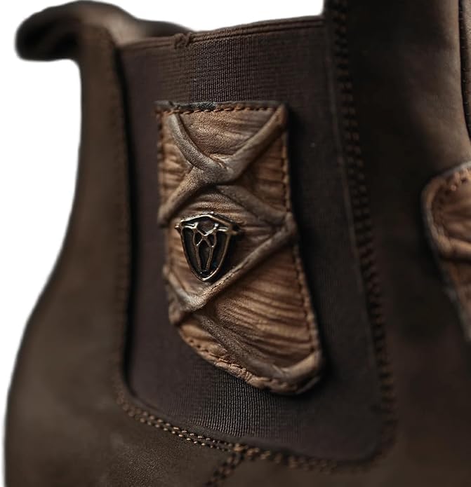 Genuine Leather Square Toe Ankle Cowboy Western Boots R995817