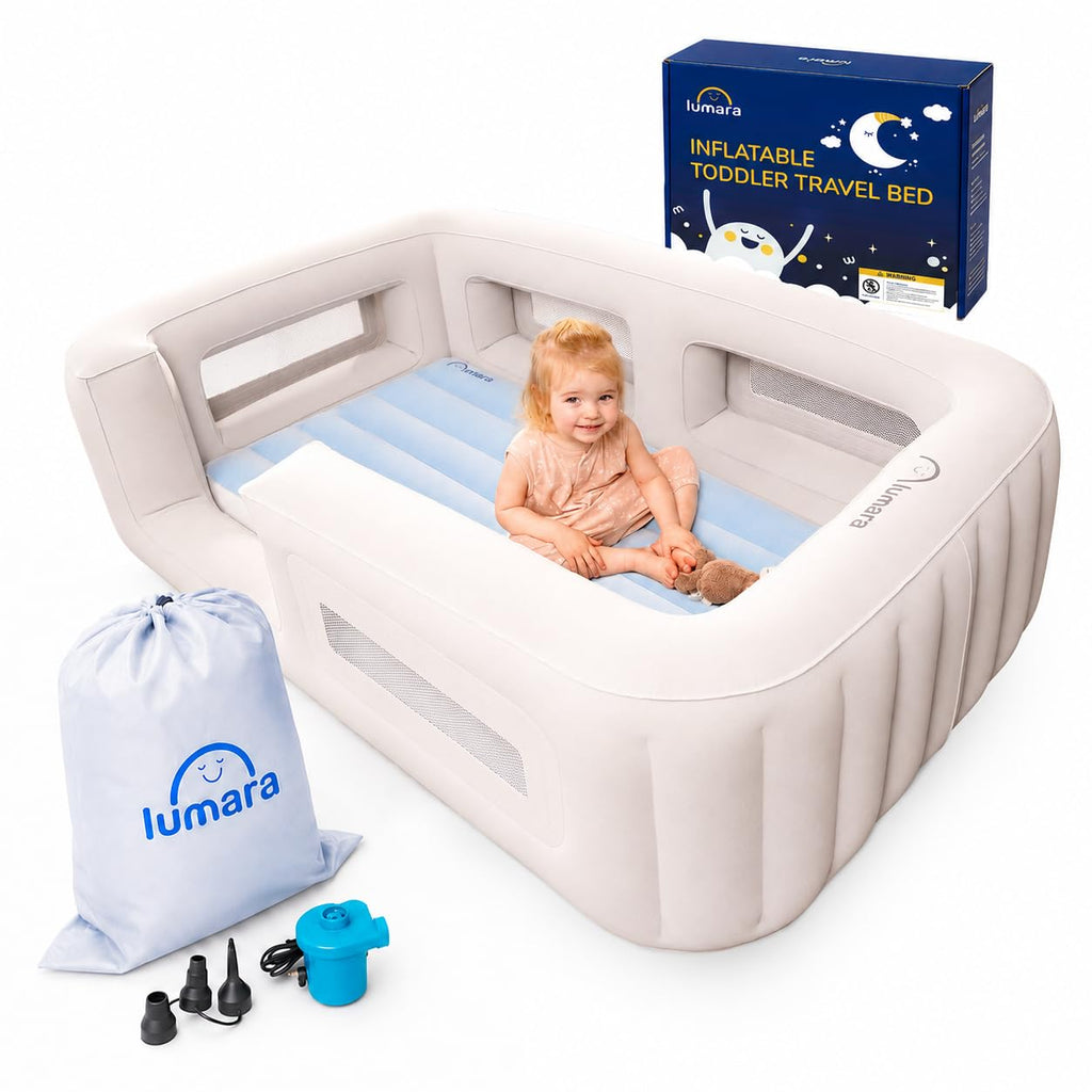 Inflatable Toddler Travel Bed with Electric Pump D3222