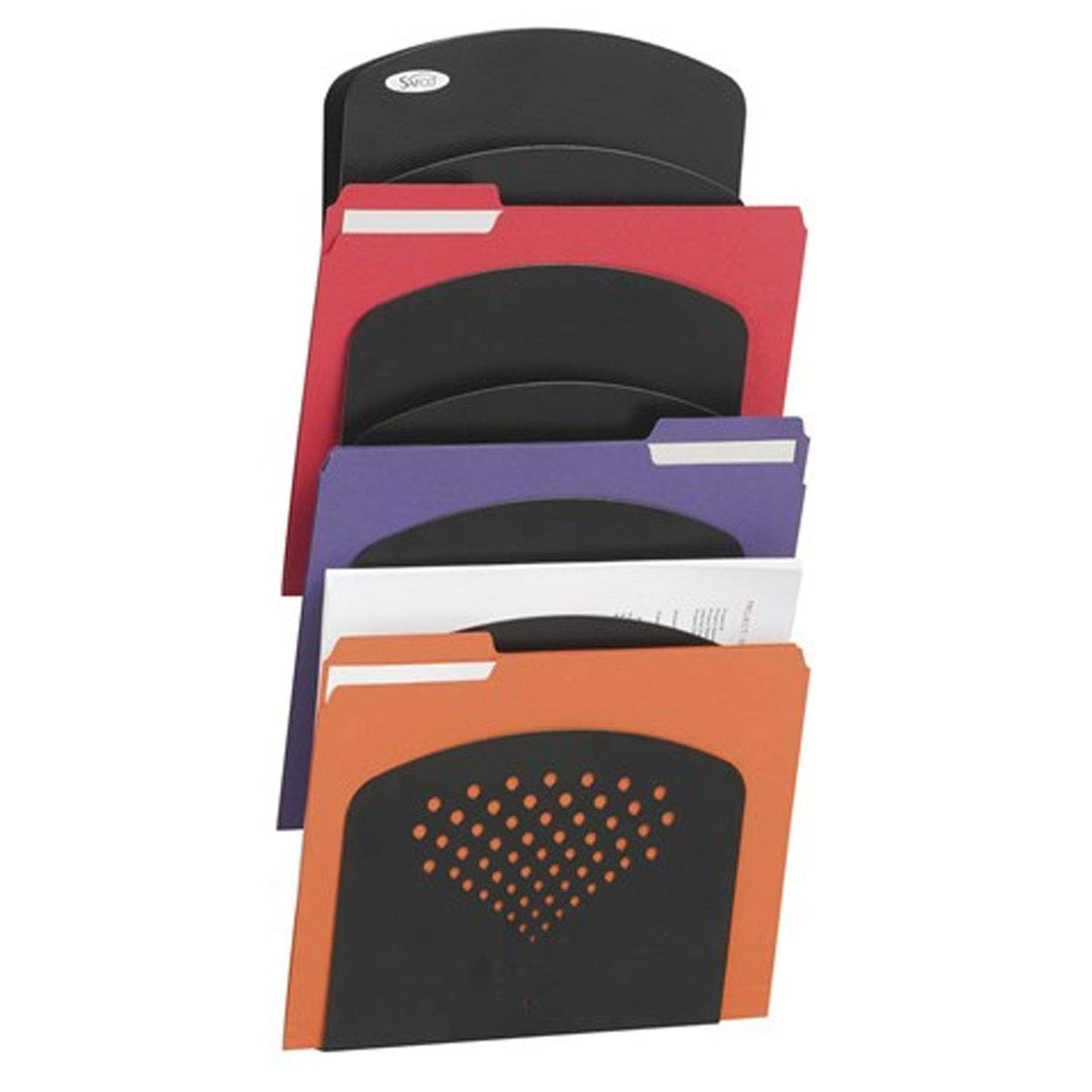 Wall Mounted 7 Pocket Steel Literature Organizer Q6861