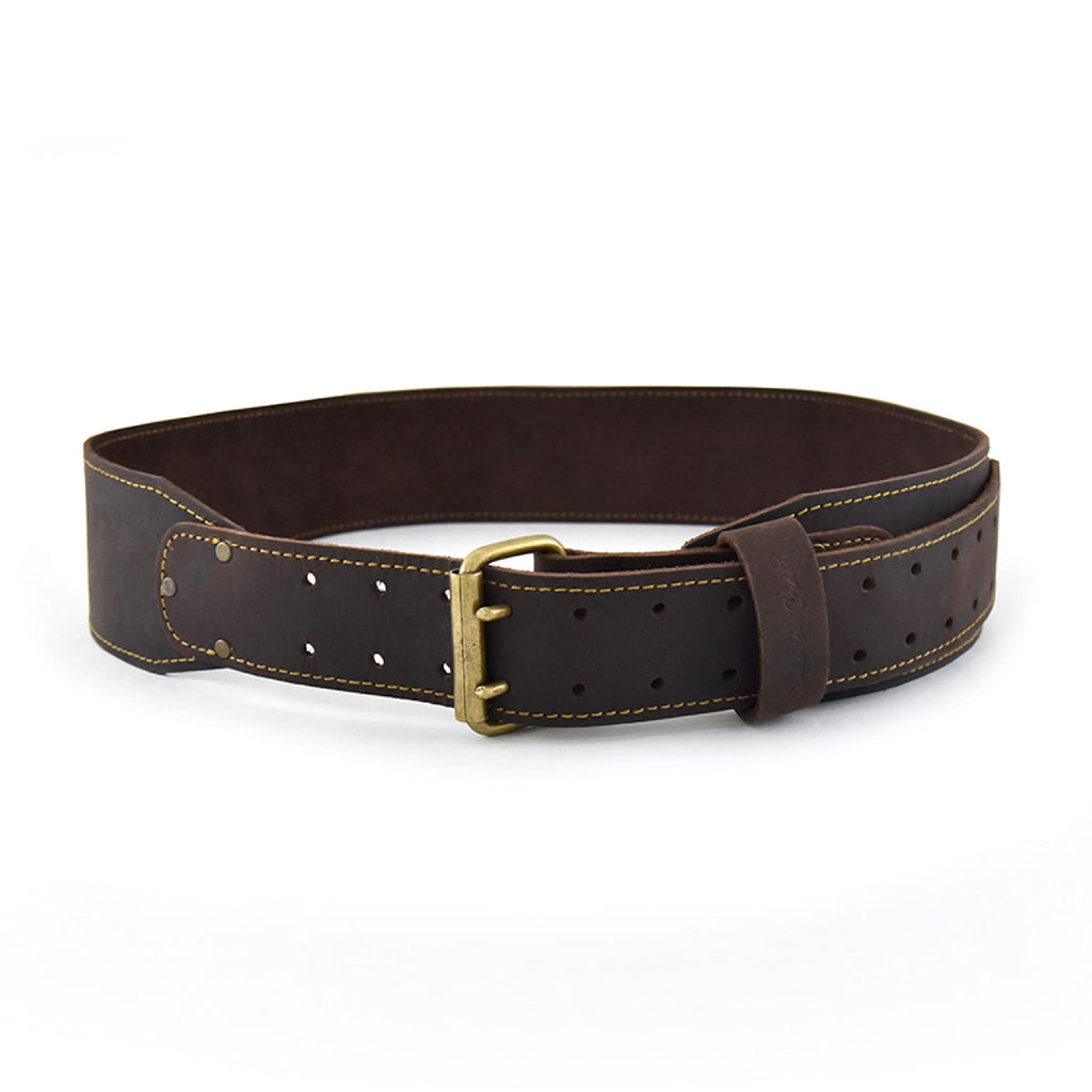 3" Wide Full-Grain Oiled Leather Work Belt F1867