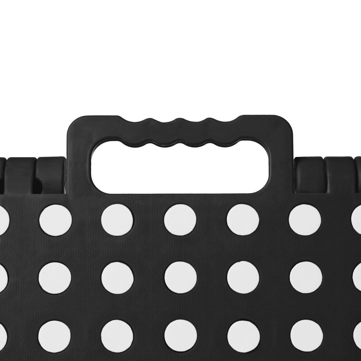 Black Set of 2 Folding Plastic Step Stool with Handle R7047