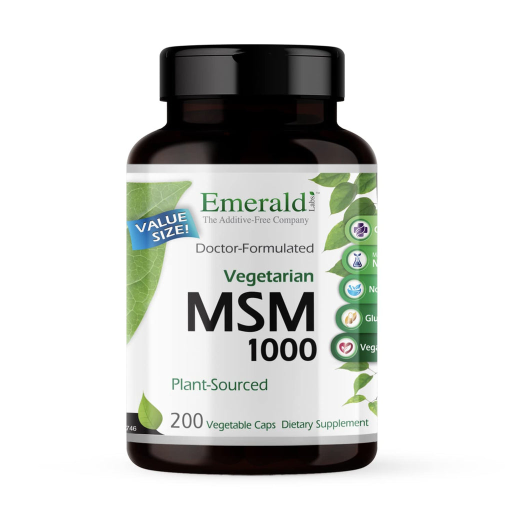 MSM 1000mg 200 Vegetable Capsules Q540