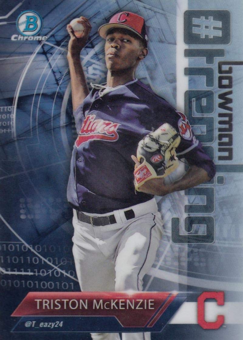 Bowman Chrome Triston McKenzie Baseball Trading Card P5426