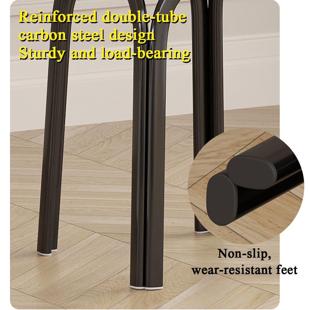 Light Grey Square Stacking Stools with Steel Legs K6270