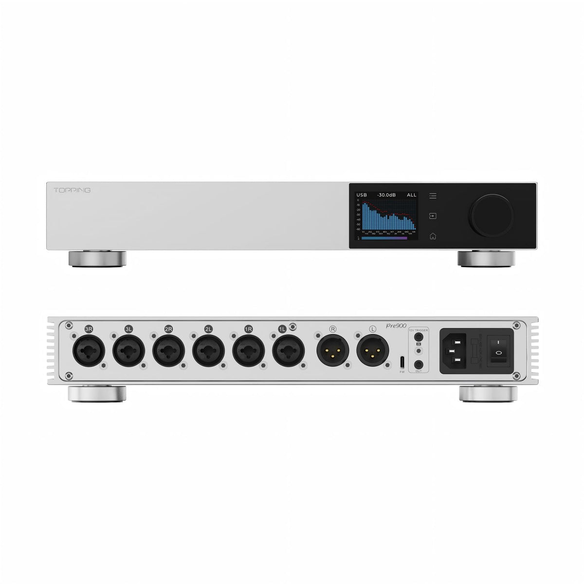 Fully Balanced Preamplifier with 3 XLR/TRS Inputs Z512873