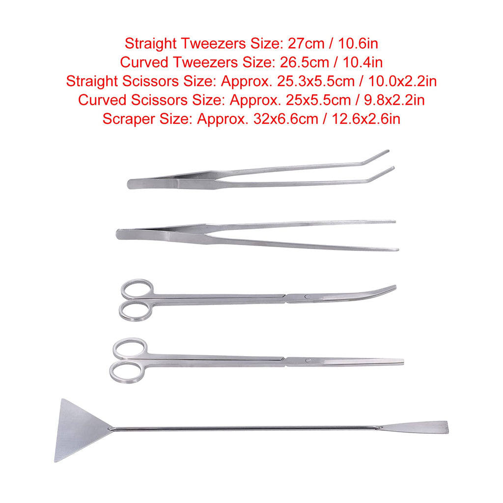 5 in 1 Stainless Steel Aquarium Cleaning Tool Kit D222162