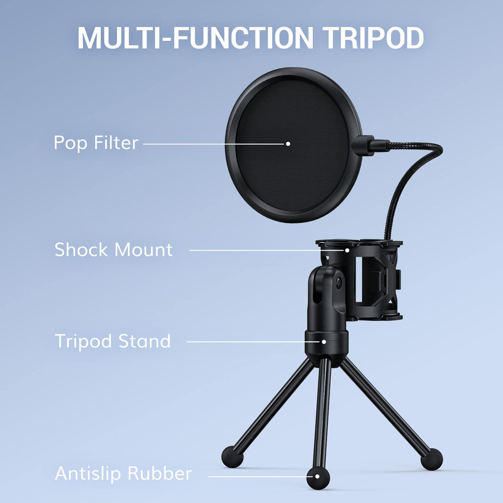 USB Condenser Microphone with Boom Arm X2109