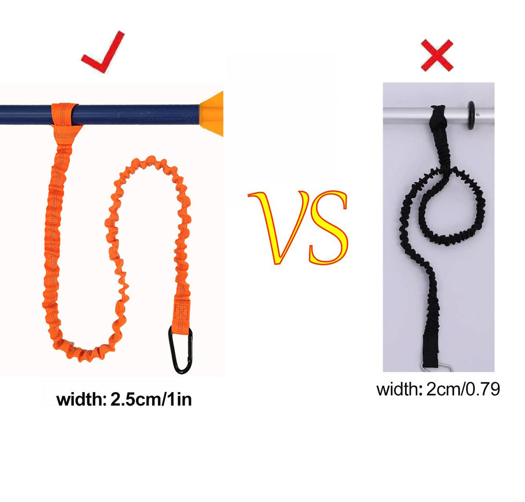2 Pack Stretchable Paddle Leash with Carabiner D104406