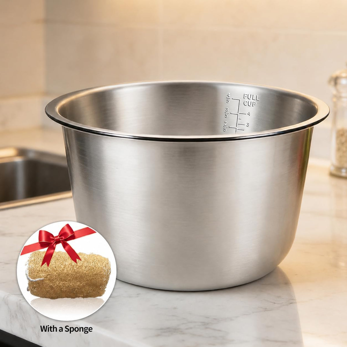 Stainless Steel Replacement Inner Pot Bowl D142