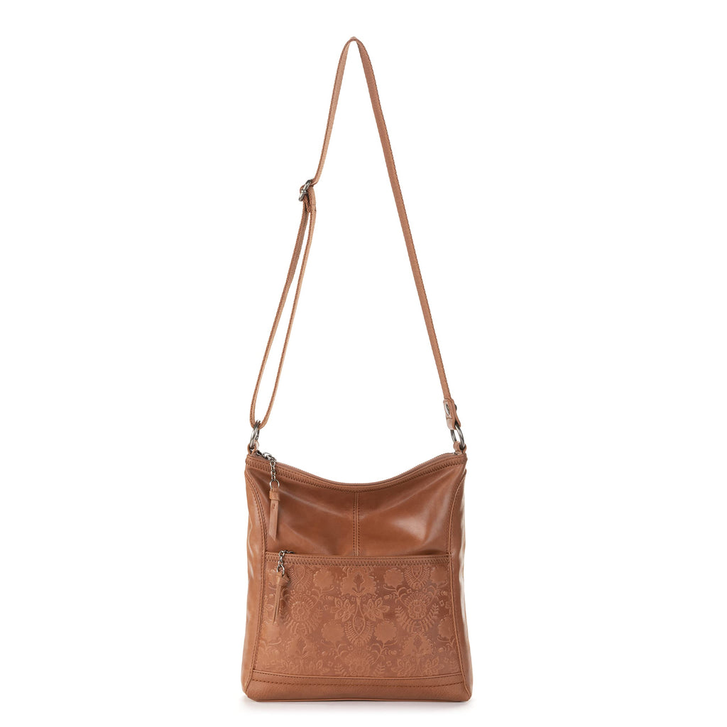 Leather Crossbody Purse with Zipper Closure M491