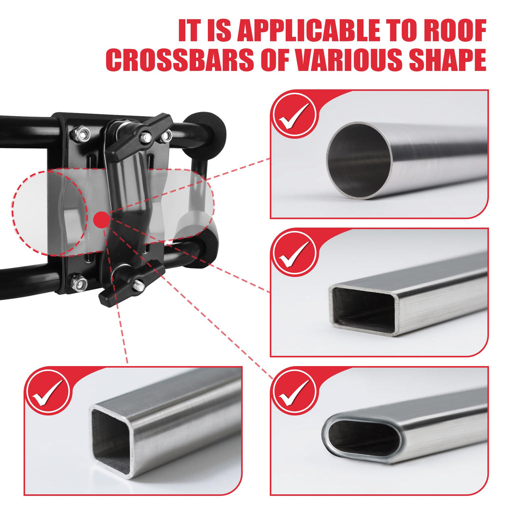 2 Pair Folding Adjustable Kayak Roof Rack V971354