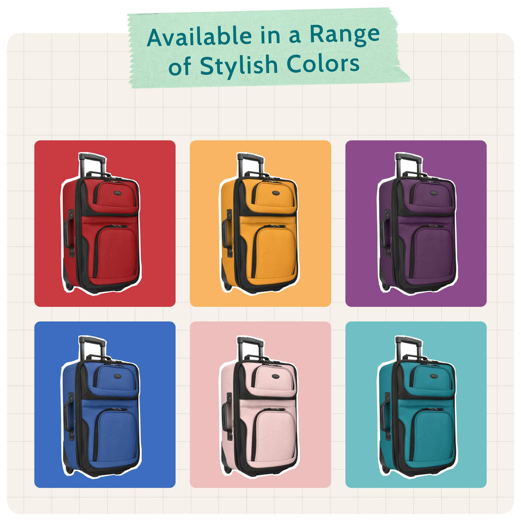 Lightweight Softside Rolling Carry-on Suitcase M2885