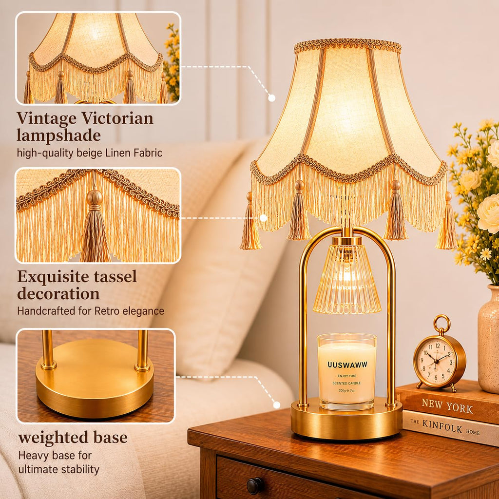 Dimmable Table Lamp and Candle Warmer Set of 2 V8489