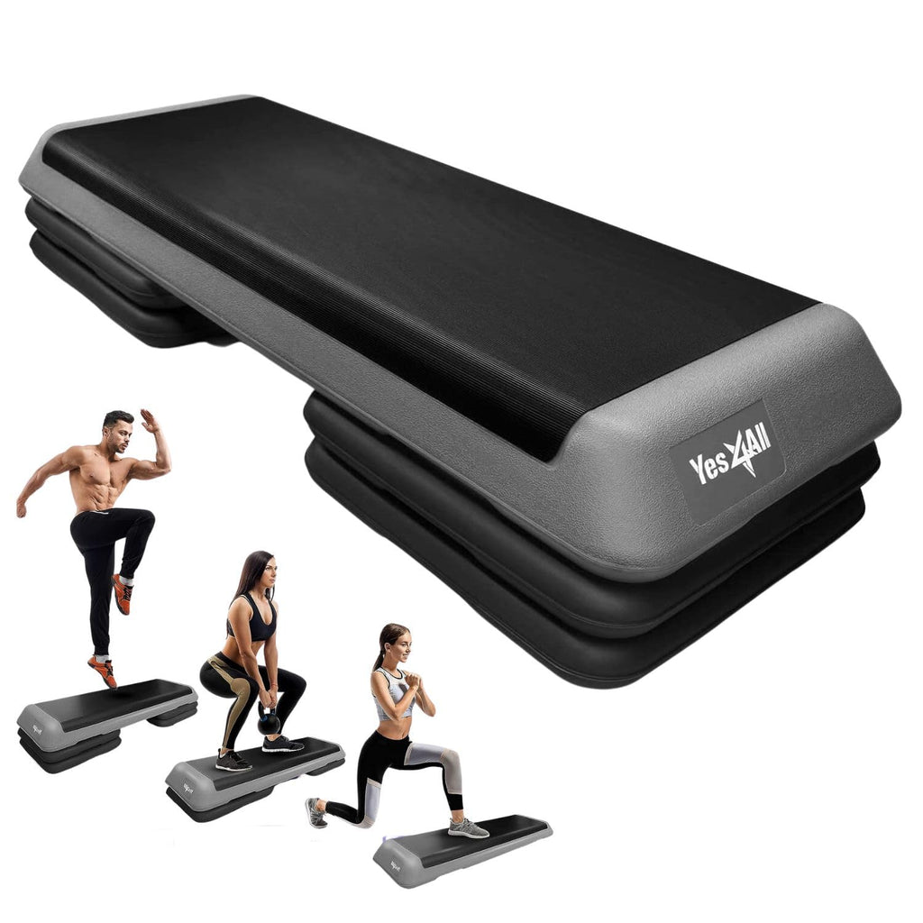 Adjustable Aerobic Exercise Step Platform with 4 Risers F468
