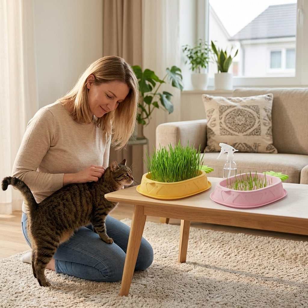 2 Pack Hydroponic Cat Grass Planter K6867