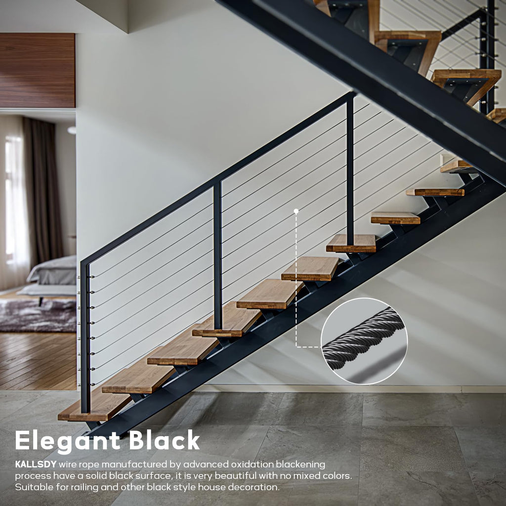 Black Stainless Steel Cable H860048