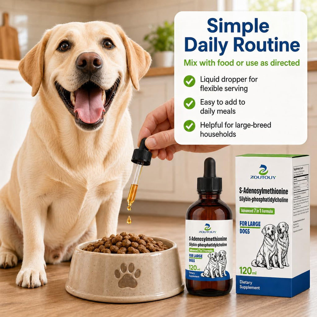 Dog Liver Supplement with Silybin, Milk Thistle, 120ml Q596