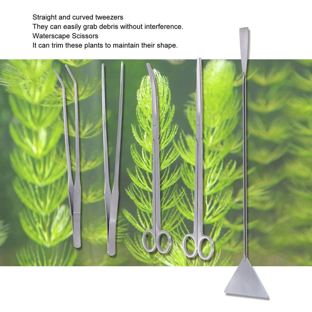 5 in 1 Stainless Steel Aquarium Cleaning Tool Kit D222162
