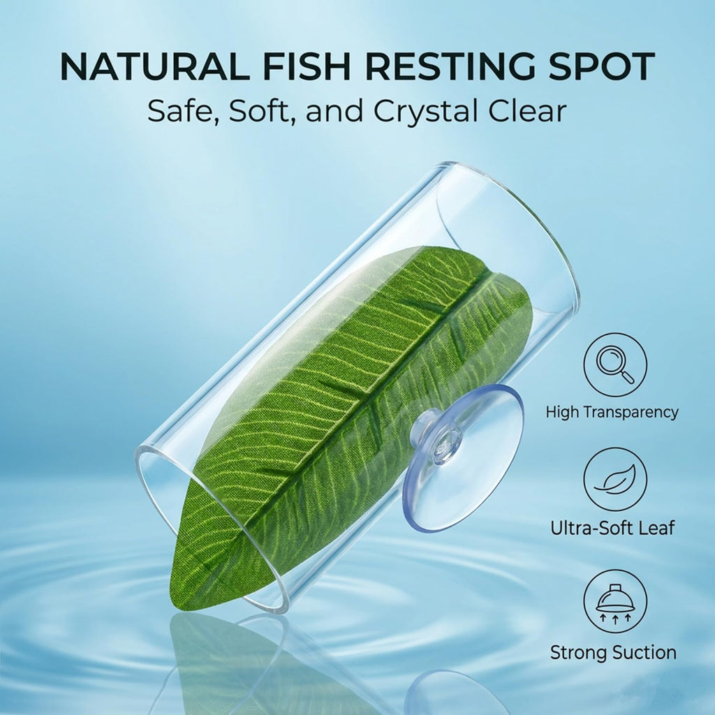 Betta Fish Hammock Tunnel Leaf Pad Resting Bed S702903