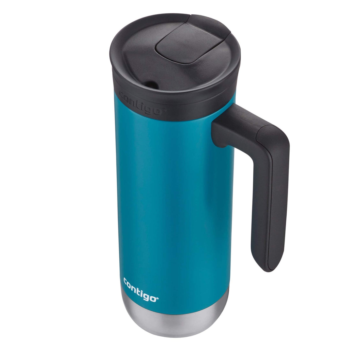 Vacuum-Insulated Stainless Steel Travel Mug 2-Pack & Stainless Steel Travel Mug with Handle and Leak-Proof Lid N504