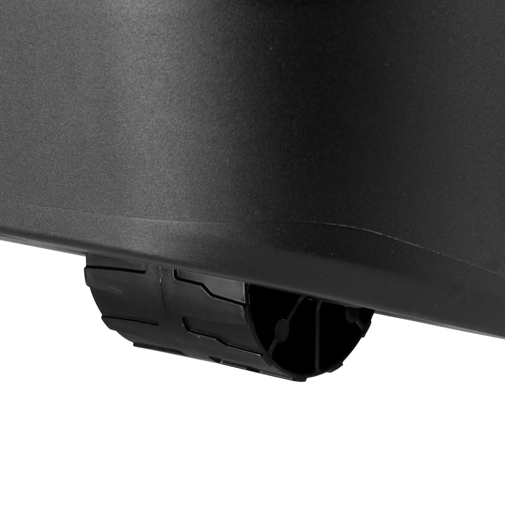 Black 22 Gallon Wheeled Plastic Footlocker S31202