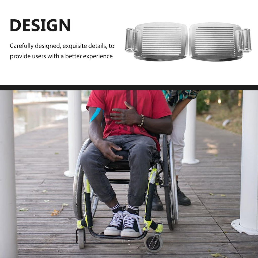 Heavy-Duty Aluminum Alloy Wheelchair Footrest Pair P546