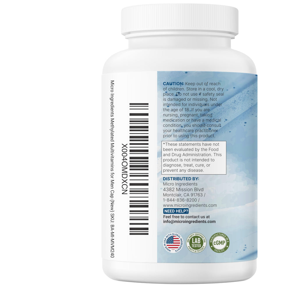 240 Capsules Multivitamin with B Complex & Methylfolate N15614