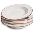 Ceramic Wide Rimmed Soup Bowl 25oz Set of 4 C2617