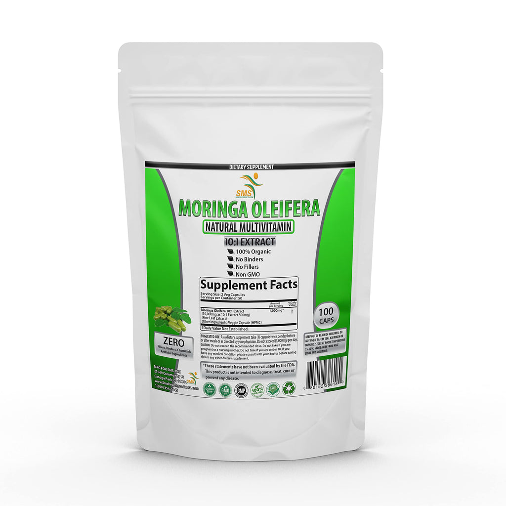 Moringa Oleifera 100 Veggie Capsules 1000mg Leaf Powder B5549