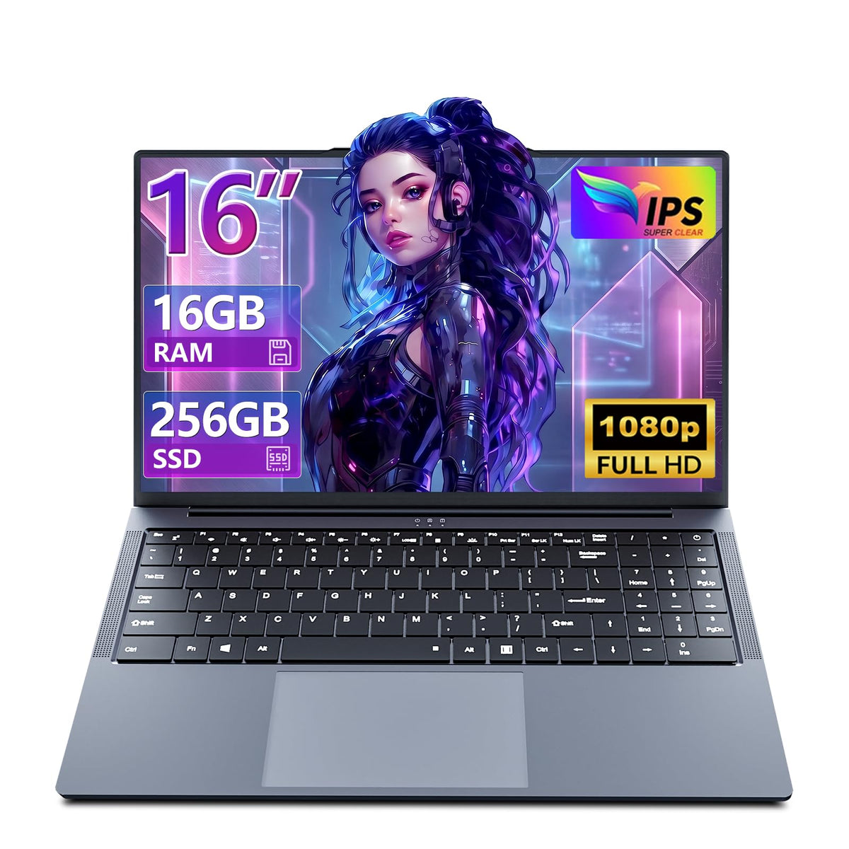 16GB RAM 256GB SSD Core i5 16" IPS FHD Laptop Computer M452975