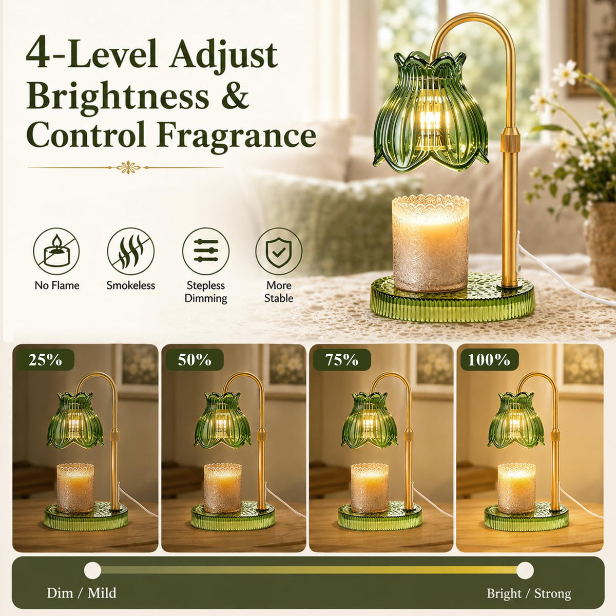 Candle Warmer Lamp with Timer Dimmer O1960