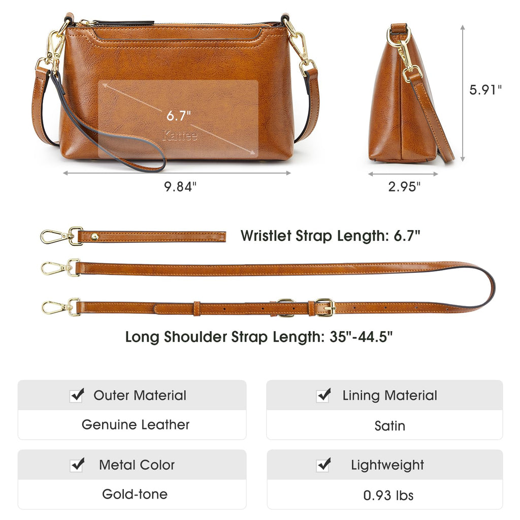 Genuine Leather Crossbody Bag R84601