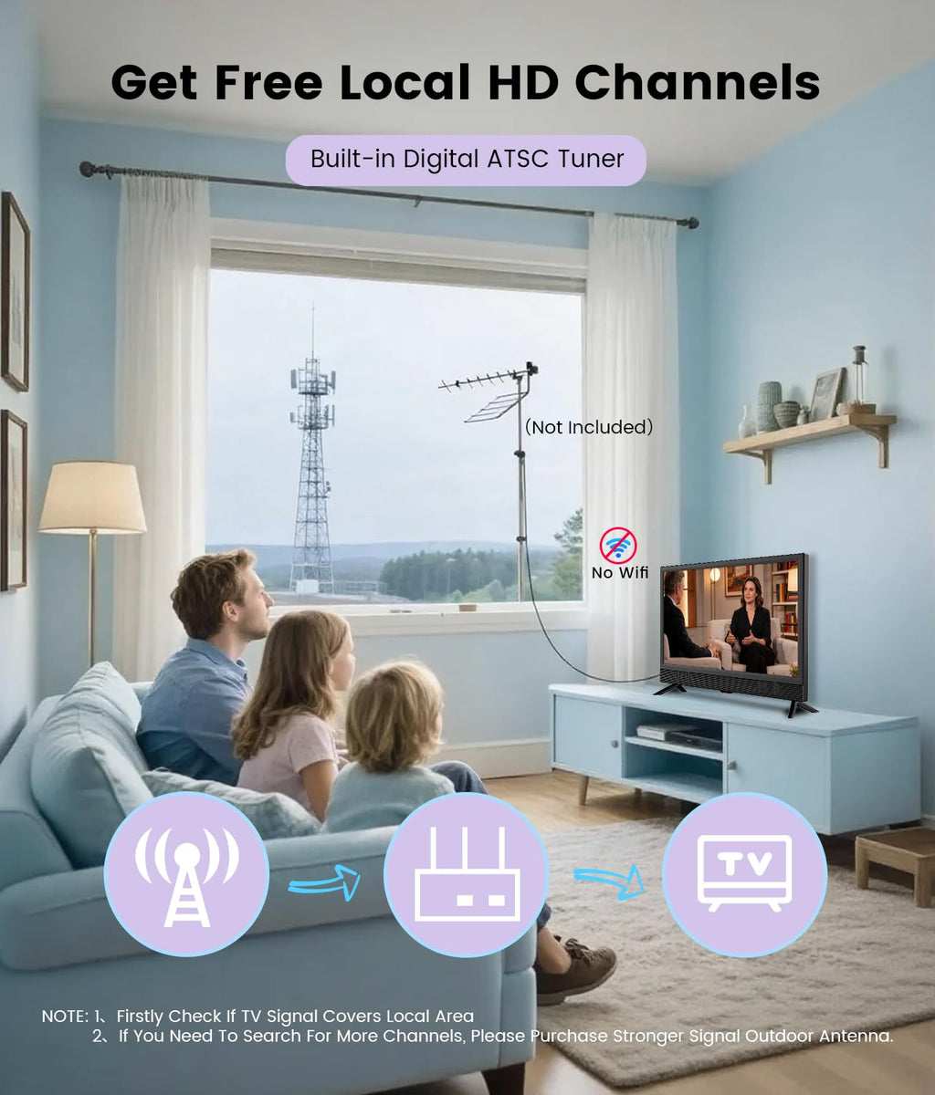 22 Inch 1080p LED Flat Screen HDTV E389