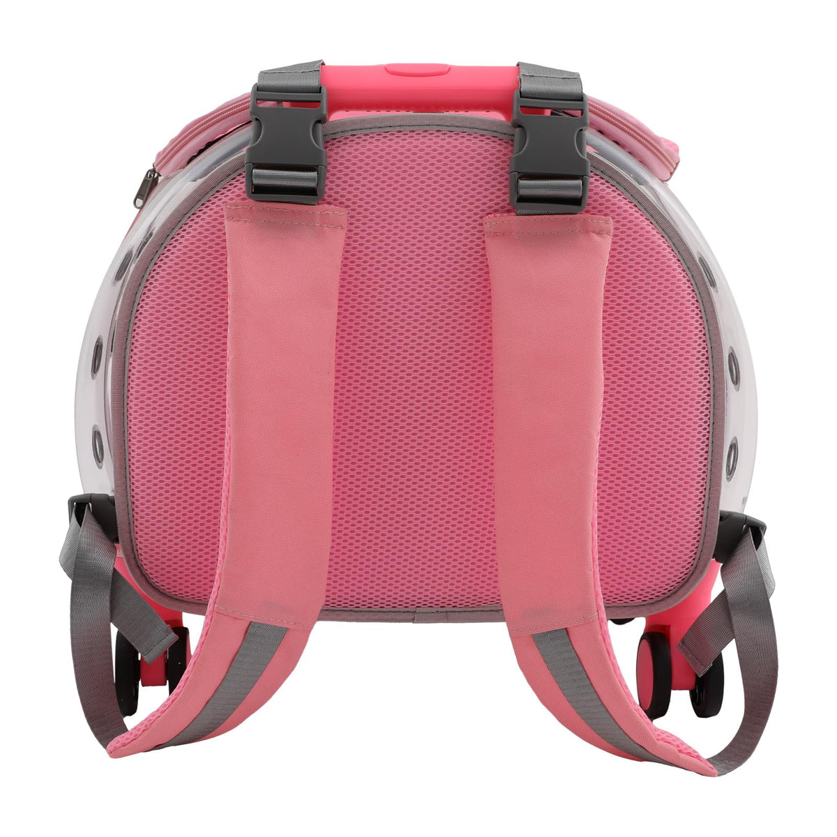 Pink Pet Trolley Case with Shock-Absorbing Wheels K86436