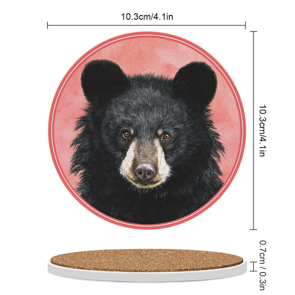 Black Bear Coasters Set of 4 I310
