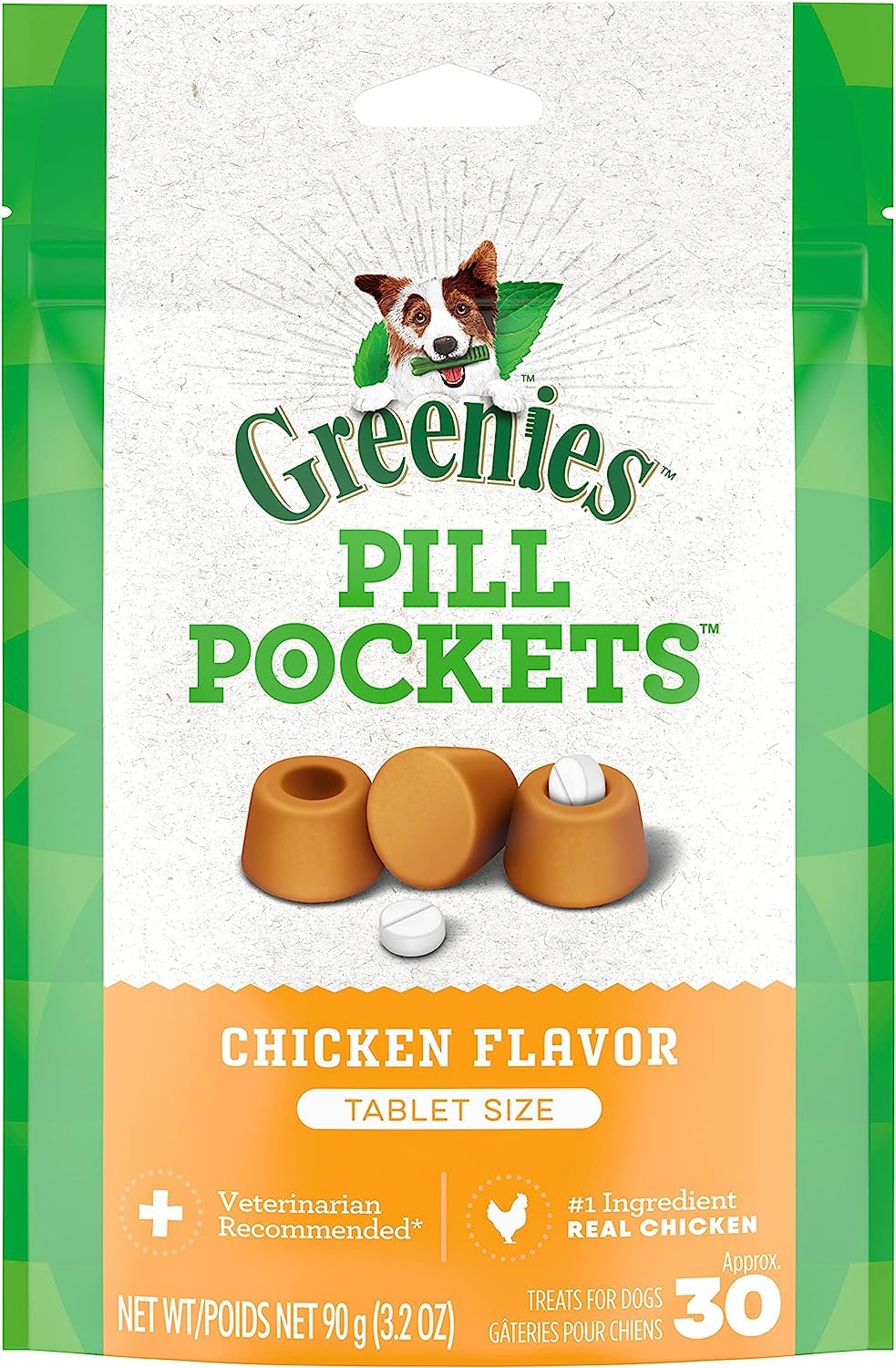 Chicken Dog Treats 30 Count Pack of 6 D75991