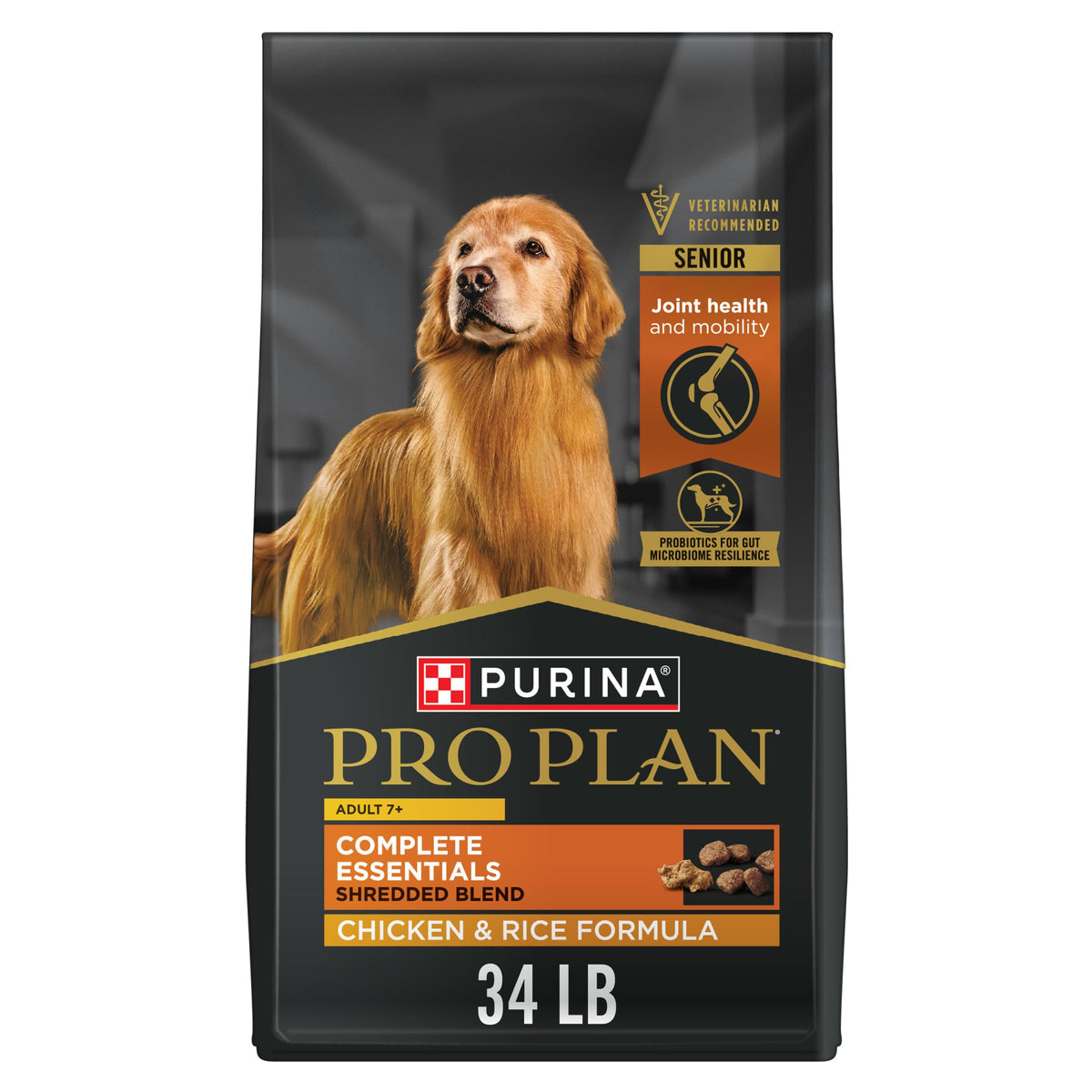Senior Dry Dog Food Chicken 34 lb Bag M2834