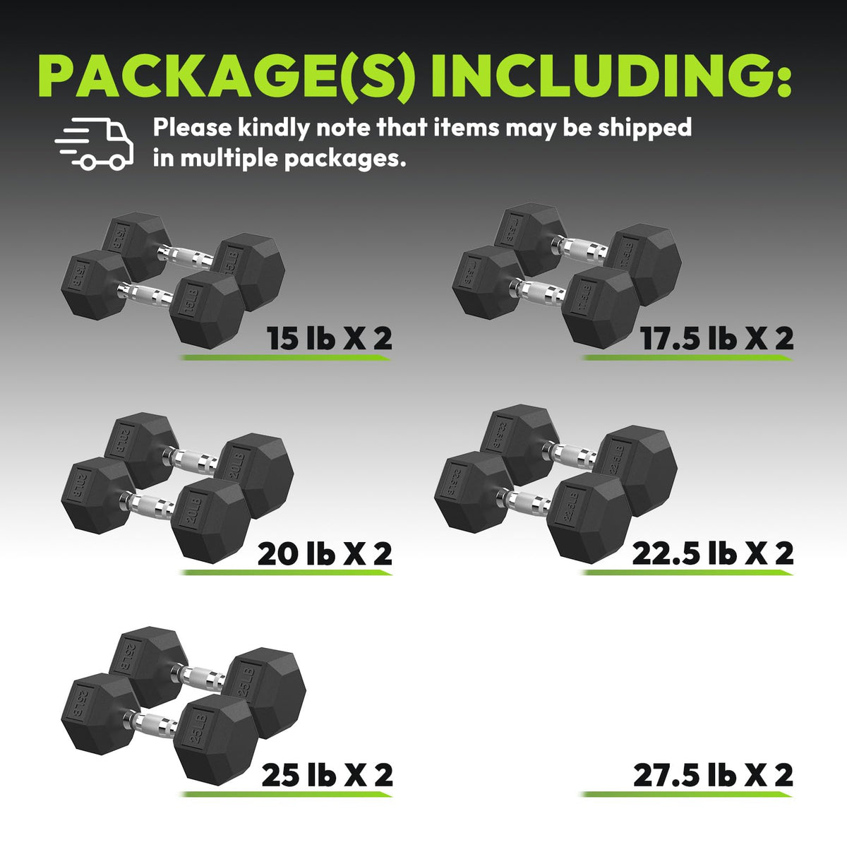 Hex Dumbbell Set D74362