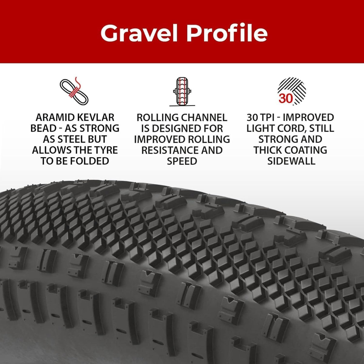 700x38c Gravel Bike Tires & Tube Foldable R5544