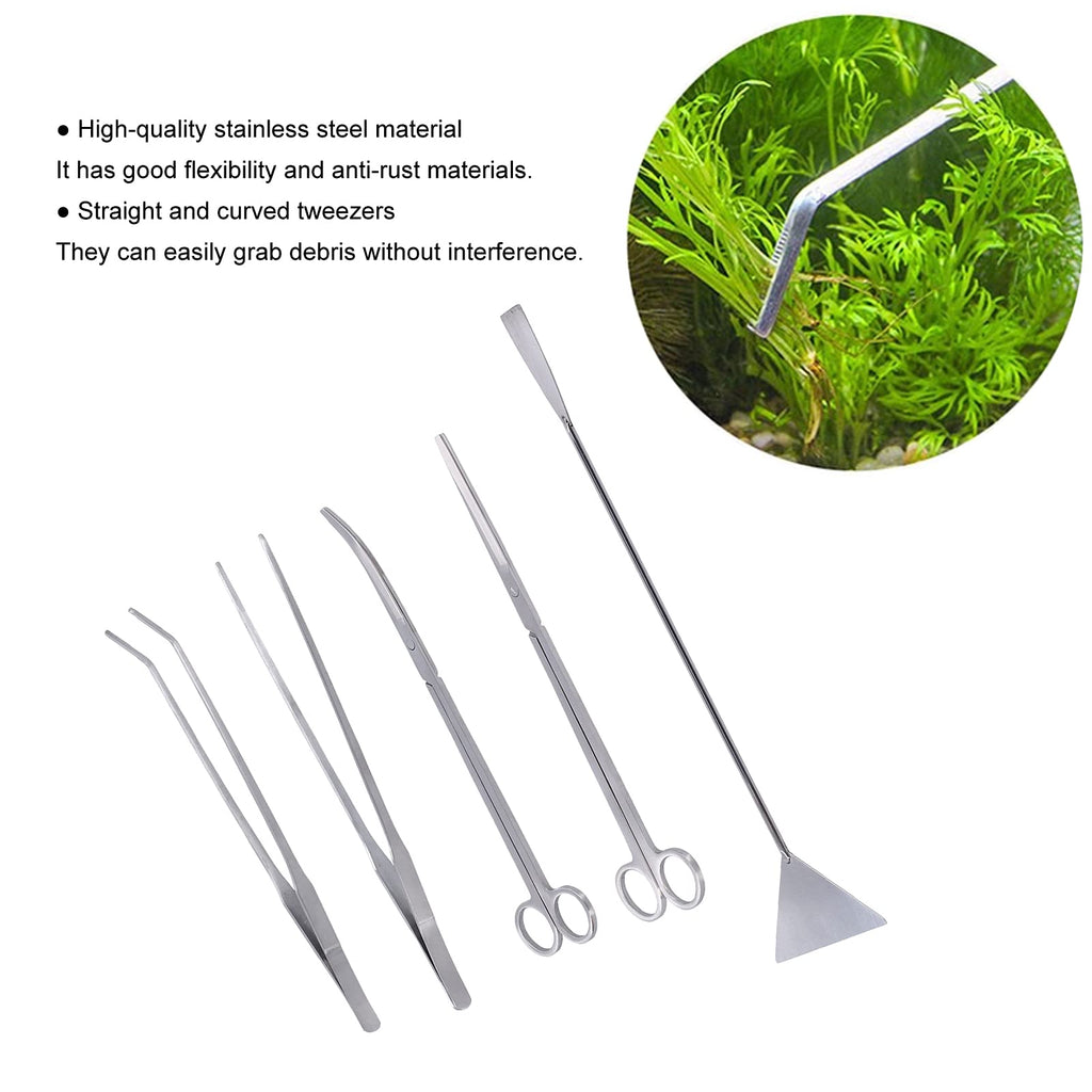5 in 1 Stainless Steel Aquarium Cleaning Tool Kit D222162