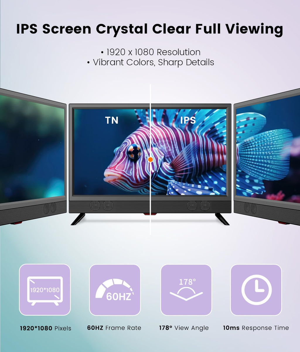 22 Inch 1080p LED Flat Screen HDTV E389
