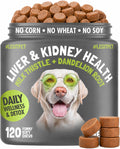 Milk Thistle Dandelion Root Turmeric Curcumin Dog Supplement 120 Soft Chews E59619