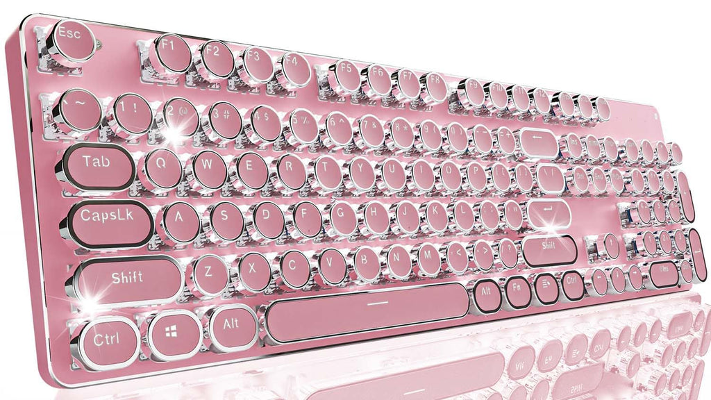 Pink Wireless Mechanical Keyboard T200
