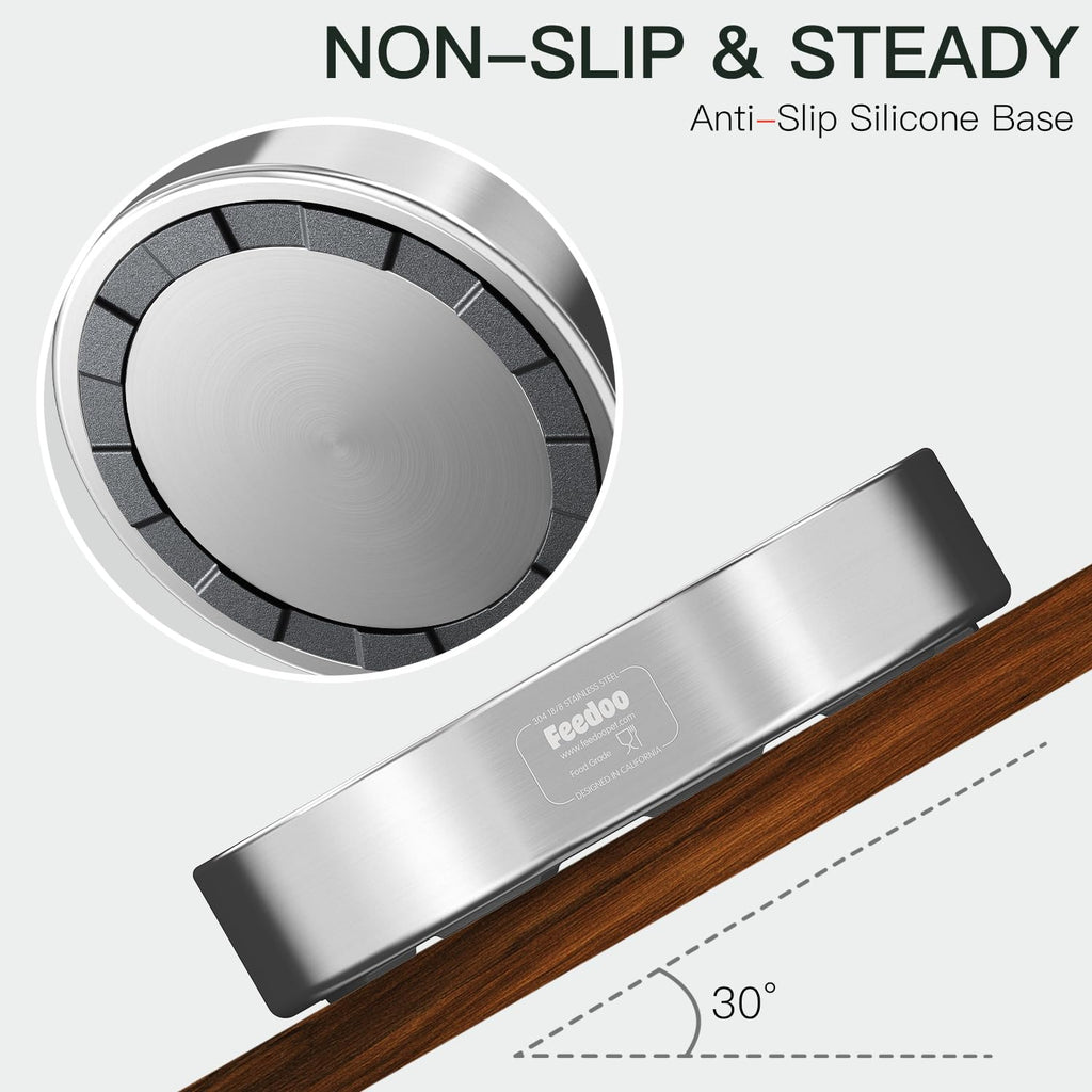Slow Feeder Dog Bowl 304 Stainless Steel Non-Slip N489