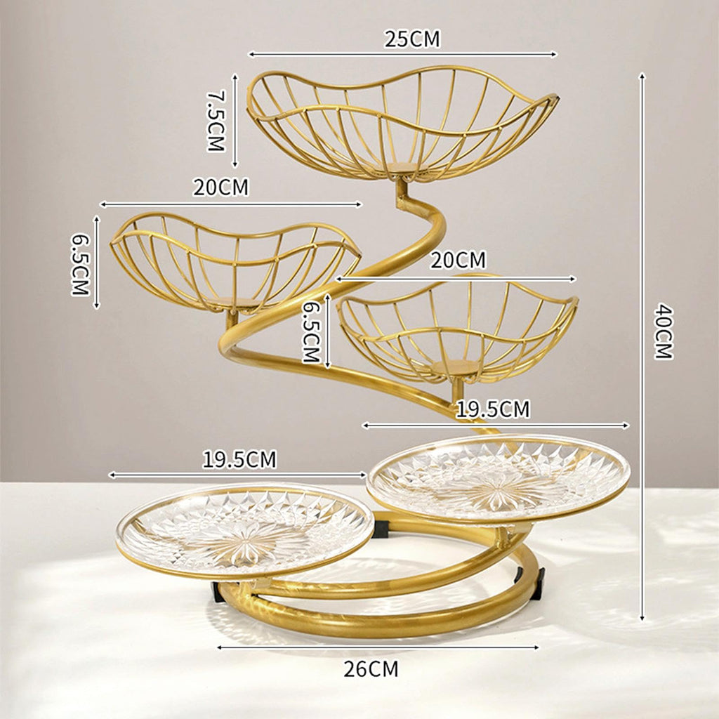 5 Tier Metal Wire Fruit Basket Q361222