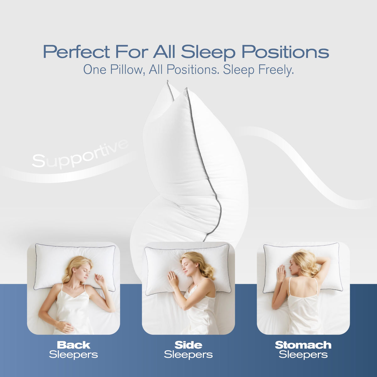 King Size Down Alternative Bed Pillows Set of 4 R1277